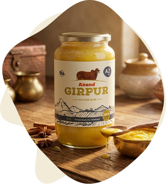 Two jars of Anand Girpur A2 Desi Ghee